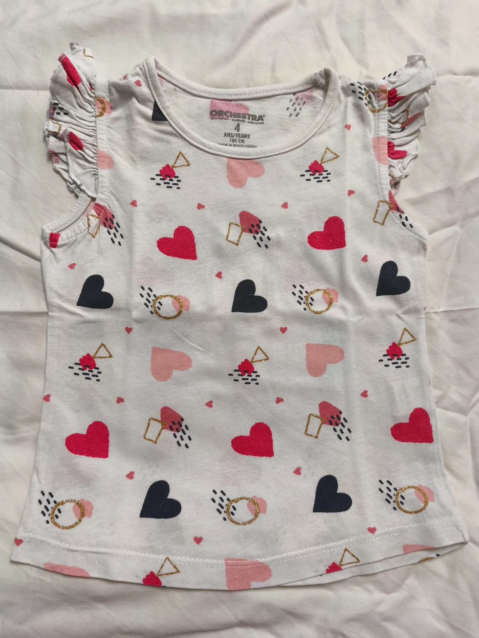 Lote de camisetas de manga corta para niña (4 años) – photo 4
